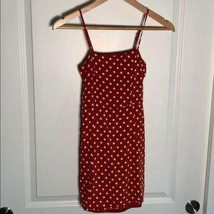 Orange/White Polka Dot Dress